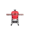 Kép 2/14 - Kamado4u EVO Greater kerámia grill piros állványos