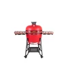 Kép 2/14 - Kamado4u EVO Greater kerámia grill piros állványos