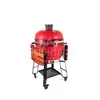 Kép 3/14 - Kamado4u EVO Greater kerámia grill piros állványos