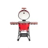 Kép 7/14 - Kamado4u EVO Greater kerámia grill piros állványos