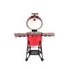 Kép 8/14 - Kamado4u EVO Meater kerámia grill piros állványos