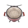 Kép 9/12 - Kamado4u EVO Traveller kerámia grill piros asztali