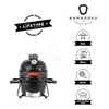 Kép 1/13 - Kamado4u kerámia grill NEO Mini 27 cm fekete asztali kivitel