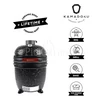 Kép 1/12 - Kamado4u NEO Meater D47 kerámia grill fekete pultba építhető