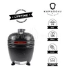 Kép 1/10 - Kamado4u NEO Greater D52 kerámia grill fekete pultba építhető
