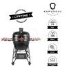 Kép 1/14 - Kamado4u EVO Greater Plus D57 kerámia grill fekete állványos