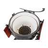 Kép 10/14 - Kamado4u NEO CLASSIC Meater kerámia grill fekete állványos