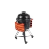 Kép 4/14 - Kamado4u NEO CLASSIC Meater kerámia grill fekete állványos