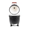 Kép 3/12 - Kamado4u NEO CLASSIC Meater kerámia grill fekete pultba építhető