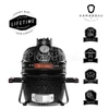 Kép 1/5 - Kamado4u Mini D27 kerámia grill fekete asztali kivitel Classic Modell