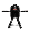 Kép 1/9 - Kamado4u Family D38 kerámia grill fekete állványos kivitel Classic Modell