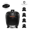 Kép 1/11 - Kamado4u Greater D52 fekete pultba építhető Classic Modell