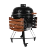 Kép 7/14 - Kamado4u Greater D52 kerámia grill fekete állványos kivitel Classic Modell