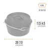 Kép 2/3 - Petromax Dutch Oven ft1 lábak nélkül/lapos fenék