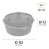 Kép 3/5 - Petromax Dutch Oven ft12 lábak nélkül/lapos fenék