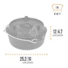 Kép 3/5 - Petromax Dutch Oven ft3 lábak nélkül/lapos fenék