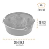 Kép 3/5 - Petromax Dutch Oven ft6 lábak nélkül/lapos fenék