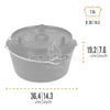 Kép 3/4 - Petromax Dutch Oven ft9 lábak nélkül/lapos fenék