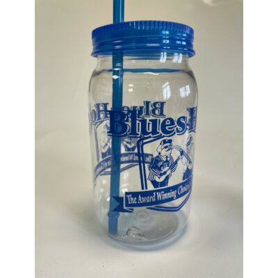 Blues Hog műanyag pohár szívószállal