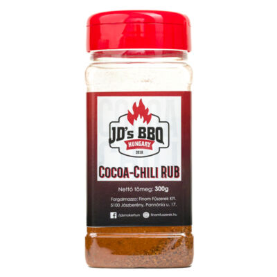 JD`s BBQ Hungary Cocoa Chili Rub 300 g szóródobozban