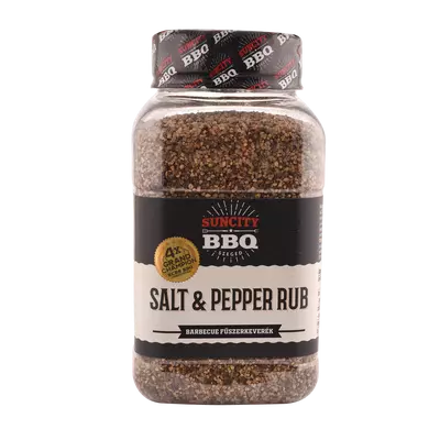 SunCity BBQ Salt&amp;Pepper Rub 580 g szóródobozban