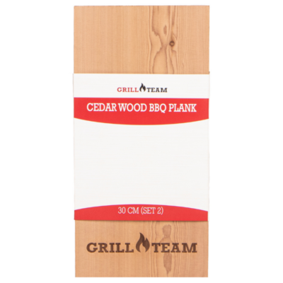 GrillTeam Cedar wood bbq plank 30 cm (set 2)