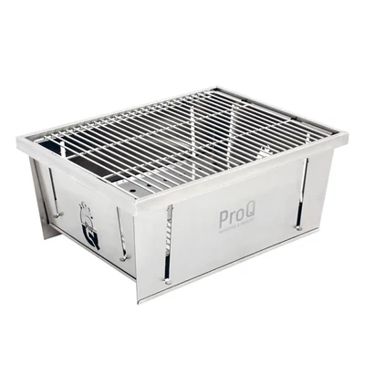 ProQ FlatDog hordozható BBQ grill - rozsdamentes acél