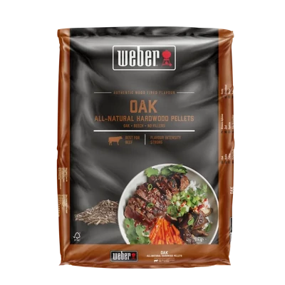 Weber természetes keményfa pellet tölgy 8 kg