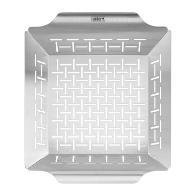 Weber Style négyzet alakú grillkosár, nemesacélhasználható a Q 200/2000 sorozathoz és annál nagyobb
