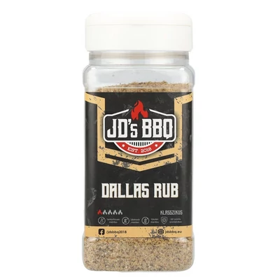 JD's BBQ Hungary Dallas Rub 300g szóródobozban