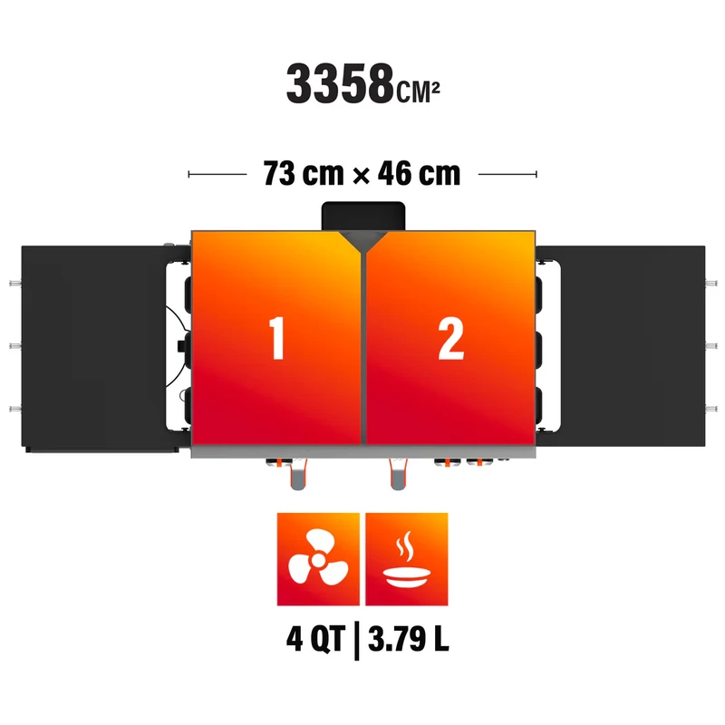 Blackstone 28&quot;-os gázgrill Airfryer-rel