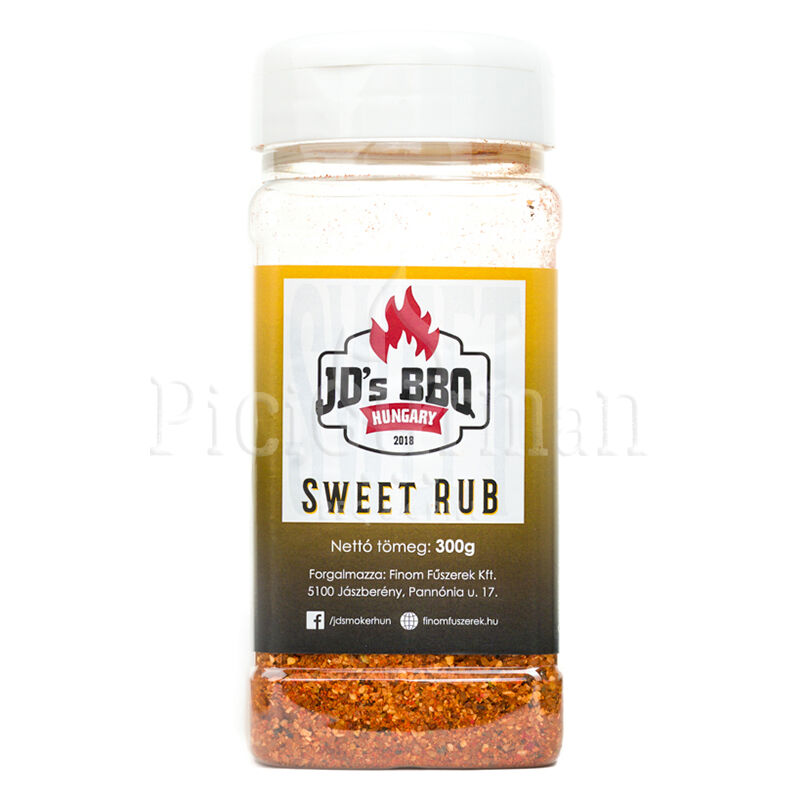 JD`s BBQ Hungary Sweet Rub 300 g szóródobozban