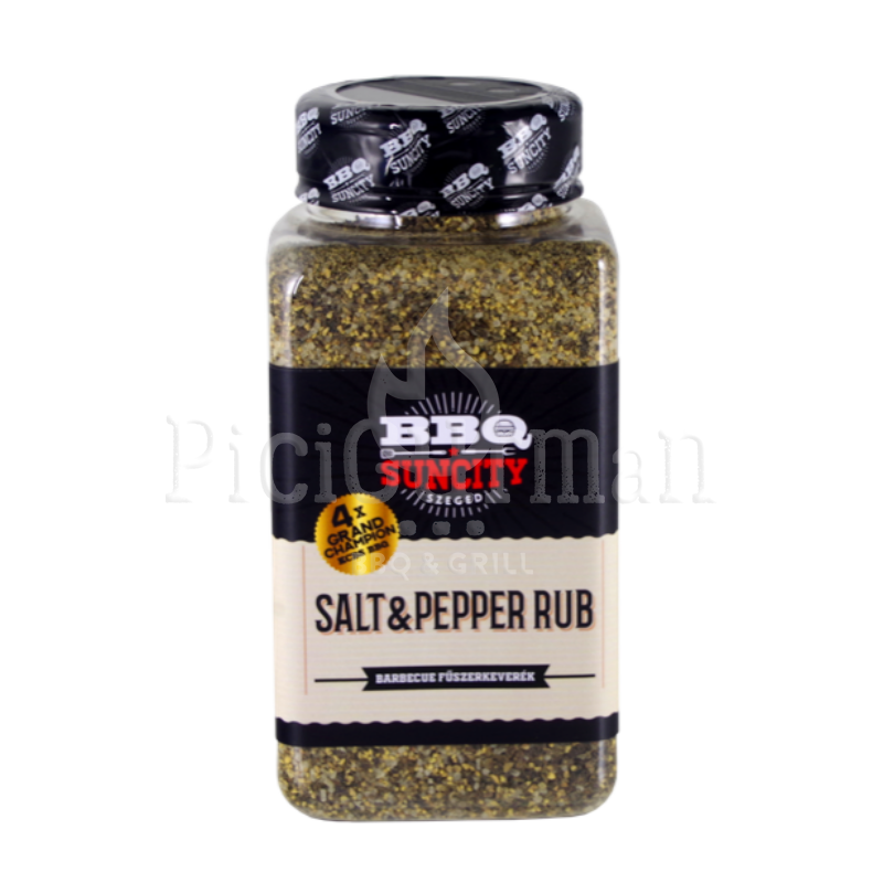 SunCity BBQ Salt&Pepper Rub 580 g szóródobozban