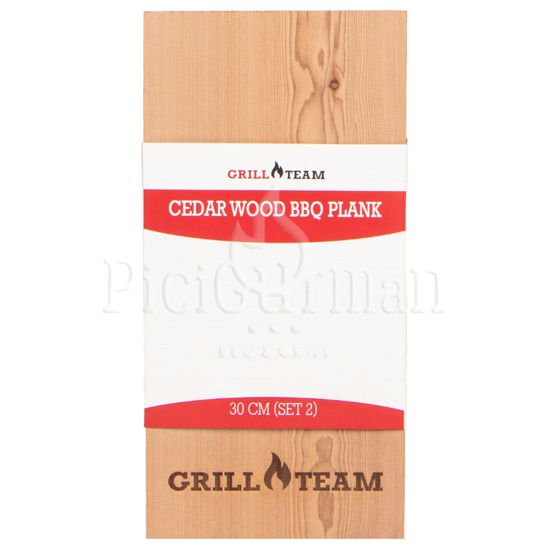 GrillTeam Cedar wood bbq plank 30 cm (set 2)