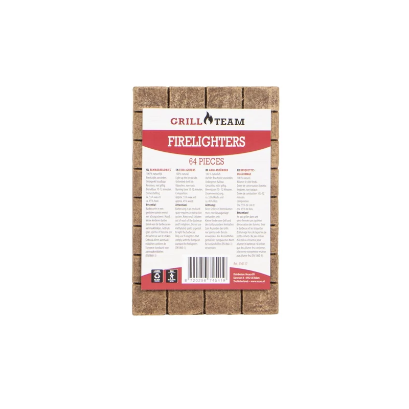 GrillTeam Firelighters (64 pieces)