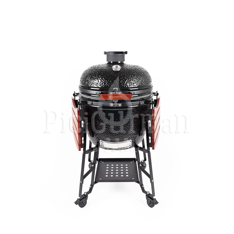 Kamado4u EVO Greater kerámia grill fekete állványos