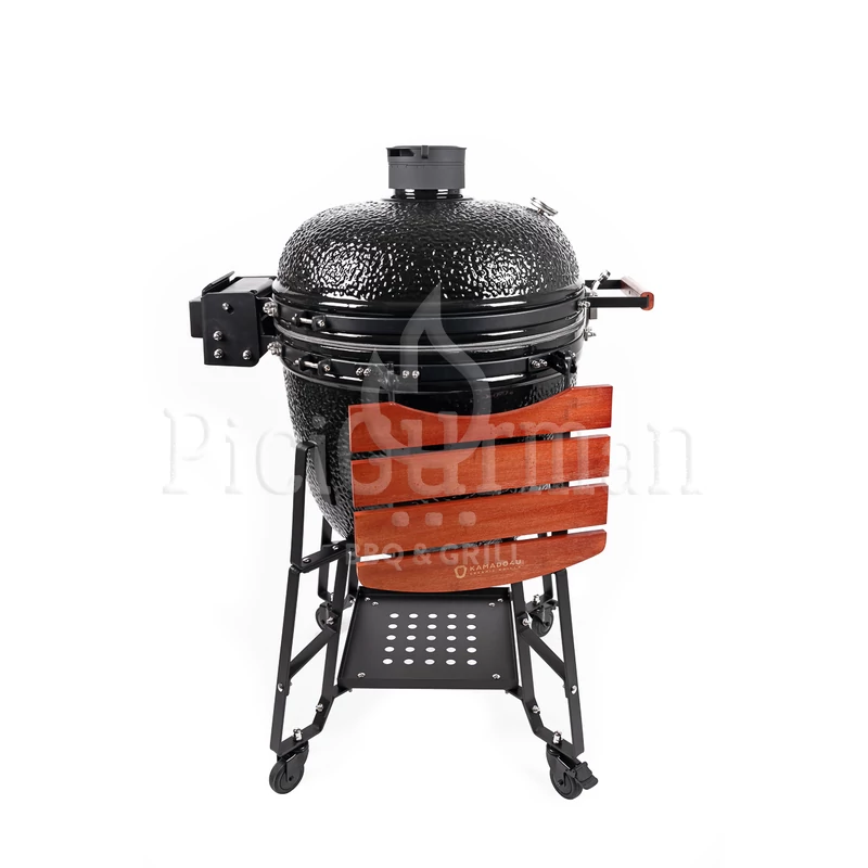 Kamado4u EVO Greater kerámia grill fekete állványos