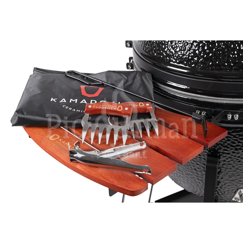 Kamado4u EVO Greater kerámia grill fekete állványos