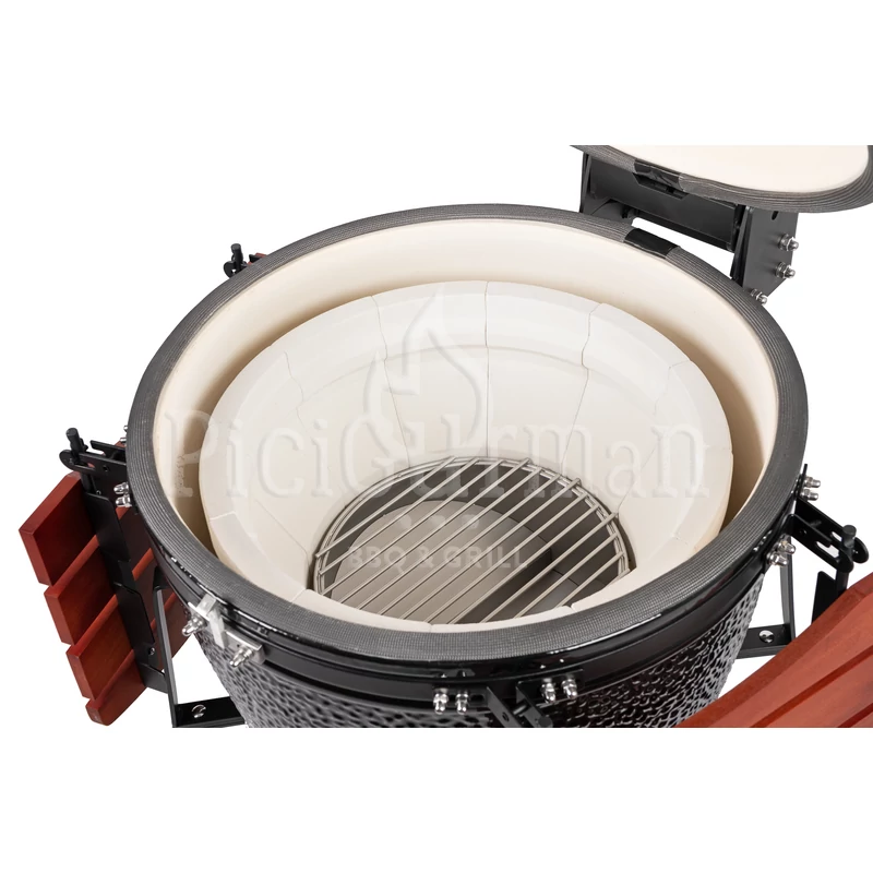 Kamado4u EVO Greater kerámia grill fekete állványos