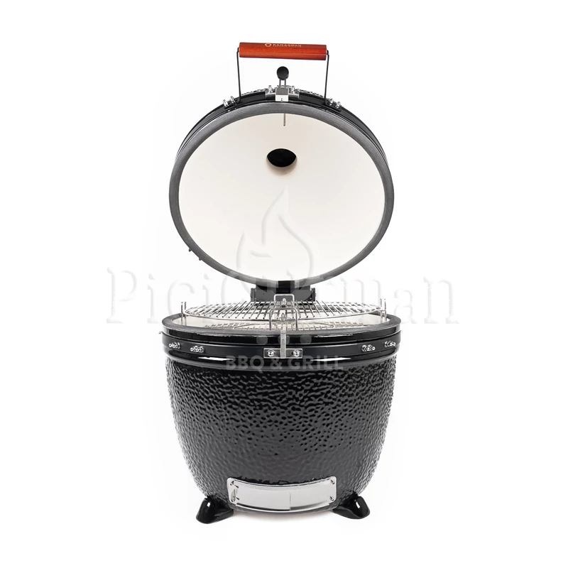 Kamado4u EVO Greater kerámia grill fekete pultba építhető