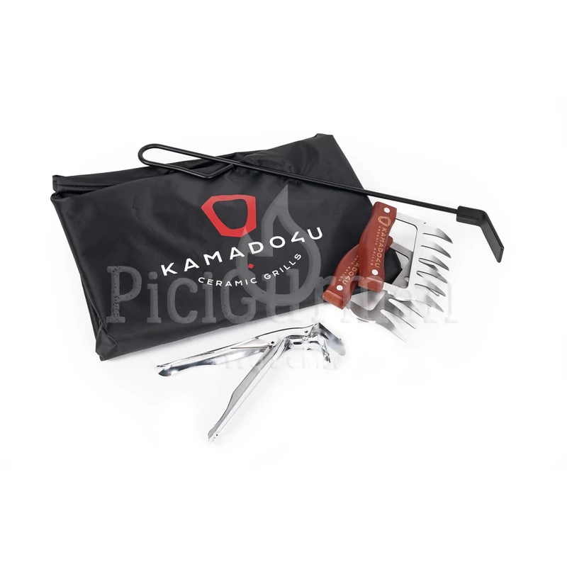 Kamado4u EVO Greater kerámia grill fekete pultba építhető