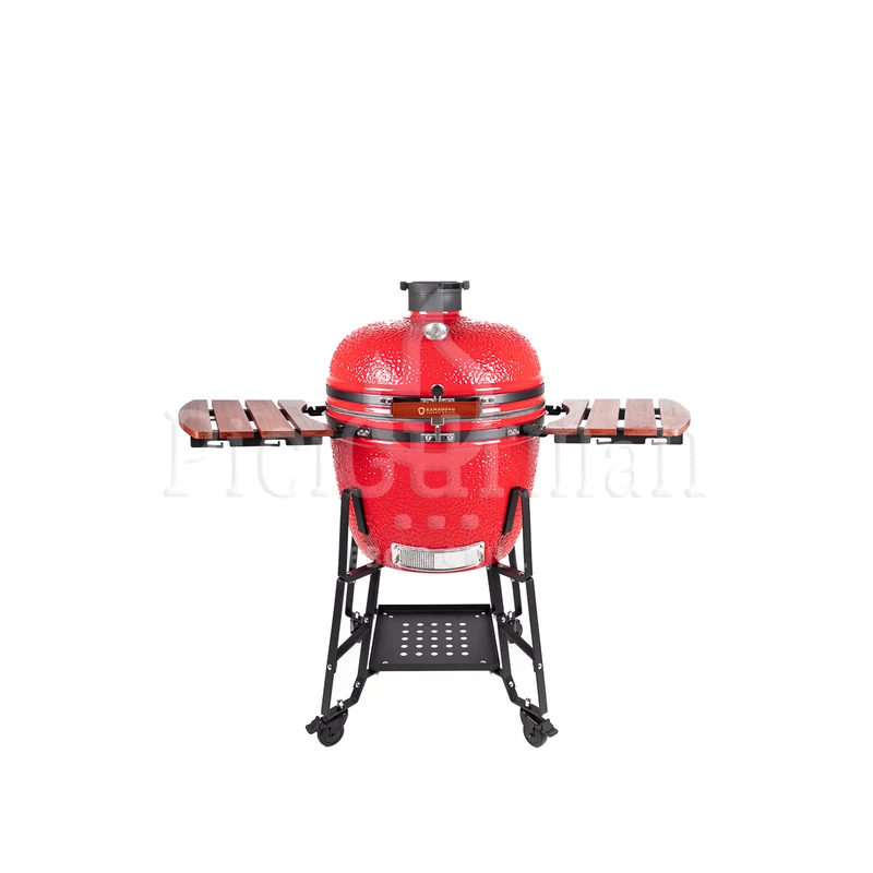 Kamado4u EVO Greater kerámia grill piros állványos