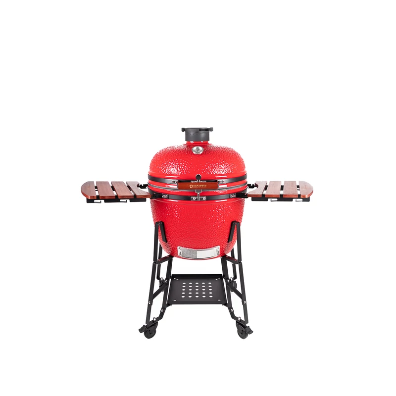 Kamado4u EVO Greater kerámia grill piros állványos