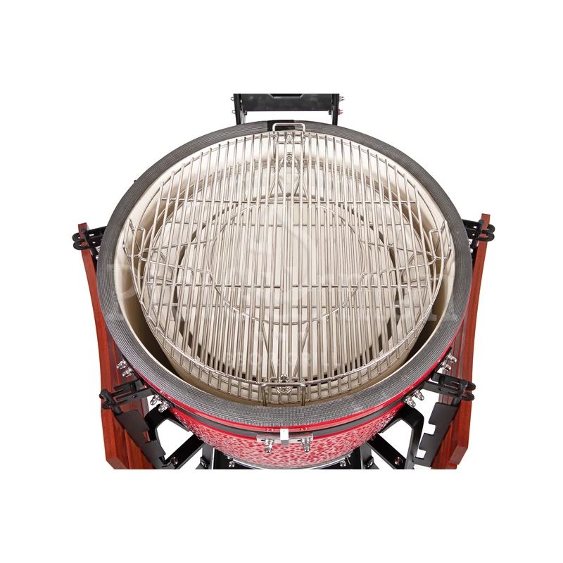 Kamado4u EVO Greater kerámia grill piros állványos