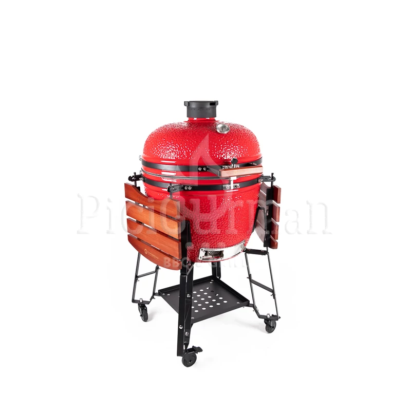Kamado4u EVO Greater kerámia grill piros állványos