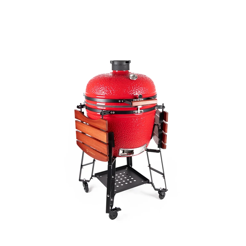 Kamado4u EVO Greater kerámia grill piros állványos