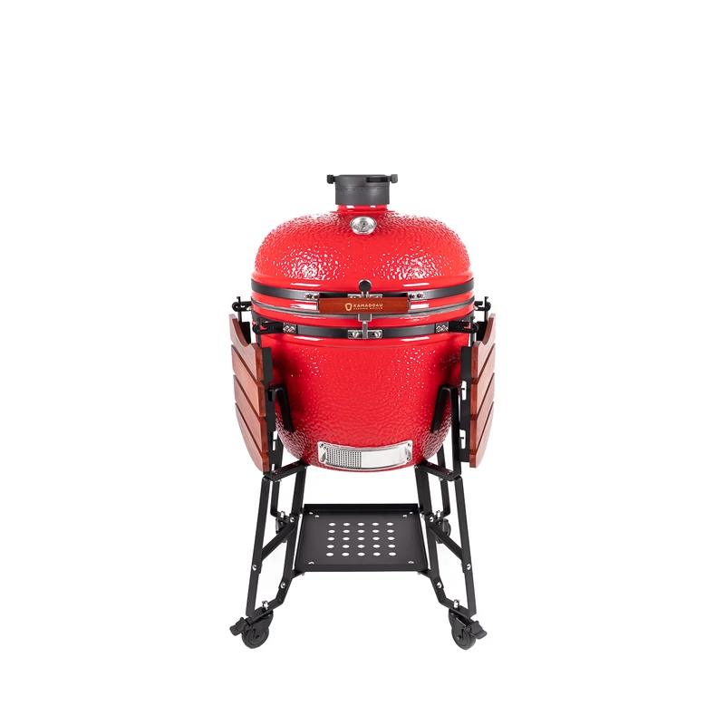 Kamado4u EVO Greater kerámia grill piros állványos
