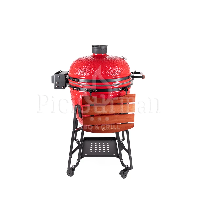 Kamado4u EVO Greater kerámia grill piros állványos