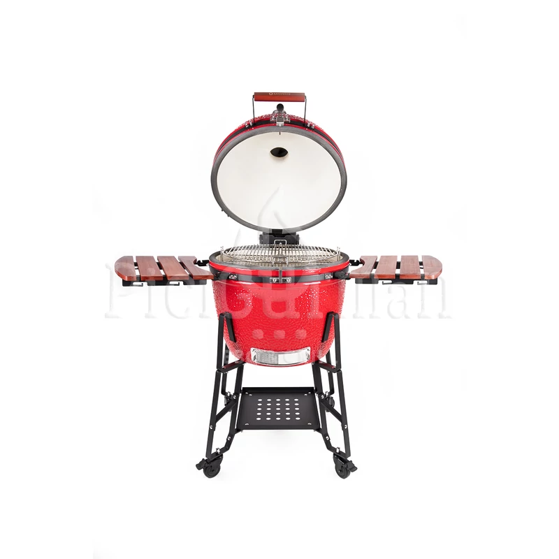 Kamado4u EVO Greater kerámia grill piros állványos