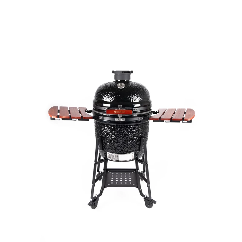 Kamado4u EVO Meater kerámia grill fekete állványos